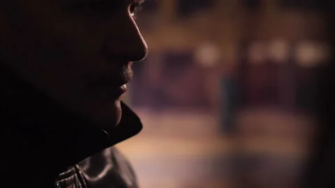 Private Detective at Night Stock Footage 236771871