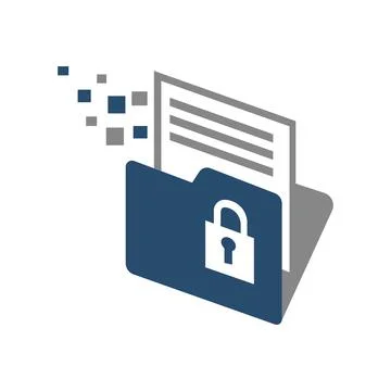 Private Document icon vector file logo design  Stock Illustration