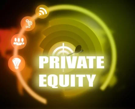 Private equity background, Innovation with ideas and concepts,business Stock Illustration