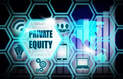 Private Equity ,background model concept Business Internet ,Innovation Stock Illustration