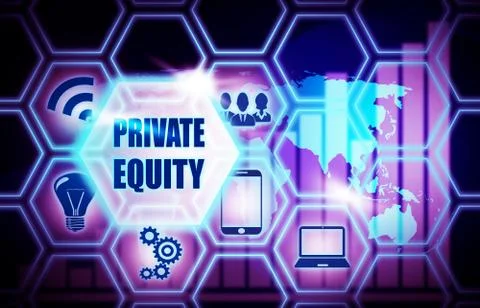 Private Equity ,background model concept Business Internet ,Innovation Stock Illustration