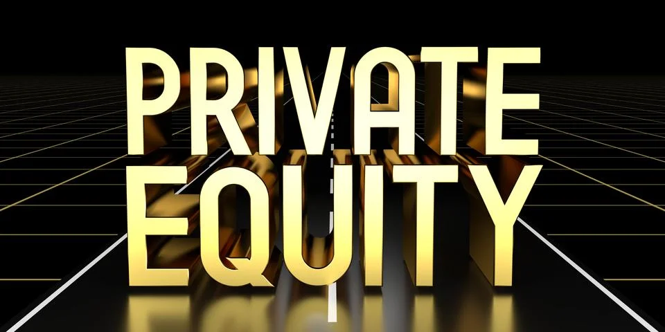 Private equity - road concept - 3D illustration Stock Illustration