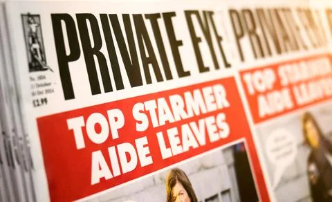 Private Eye newspaper logo Fotos Stock