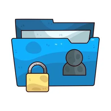 Private Folder illustration Stock-Illustration