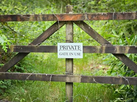 Private gate Stock Photos