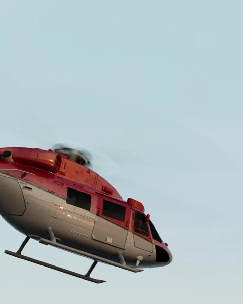 Private helicopter flight Vídeos de archivo 328394458