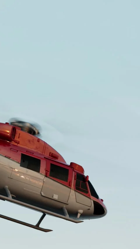 Private helicopter flight 動画素材 328394459