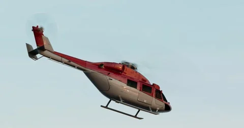 Private helicopter flight Видео 328394495