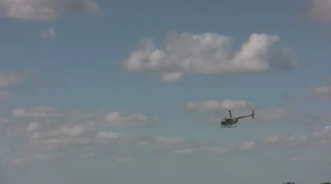 Private helicopter Stock Footage 9950524