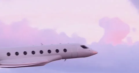 Private jet flight Vídeo Stock 328364139