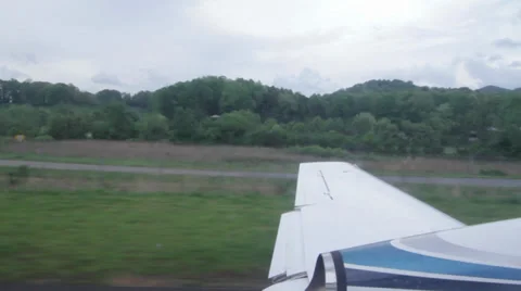 Private Jet Going Down the Runway Stock Footage 38523825