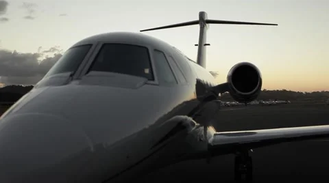 Private Jet on the ground Stock Footage 51755352