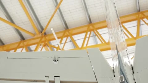 Private Jet in hangar Stock Footage 51754938