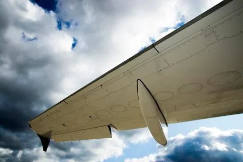 Private Jet in hangar Stock Photos