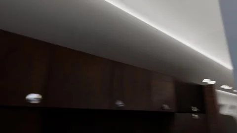 Private jet interior Vídeo Stock 330354906