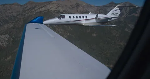 Private Jet Planes Formation Flying Bundle 2 Stock Footage 221440849