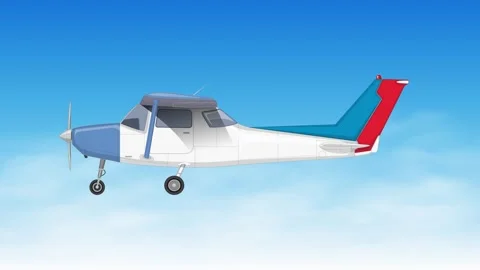 Private Jet in the sky Stock Footage 267796944