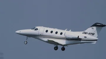 Private Jet Take Off - Beechcraft King - executive jet Stock Footage 85602984