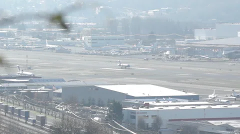 Private Jet Takes off Stock Footage 46098381