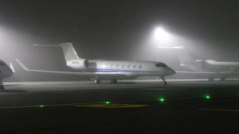 Private jets lined up apron tarmac for world economic forum summit davos 2025 Vidéo 300565500