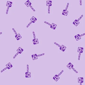 Private key decentralized application glyph vector seamless pattern Stock Illustration