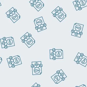 Private key decentralized application line seamless pattern Illustrazione stock