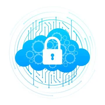 Private key, digital key. Cyber security concept. Futuristic server Stock Illustration