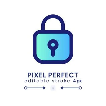 Private key gradient fill desktop icon 스톡 일러스트