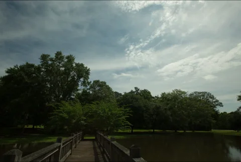 Private lake motion time lapse Stock Footage 141894924