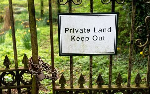 Private Land - Keep Out Stock Photos