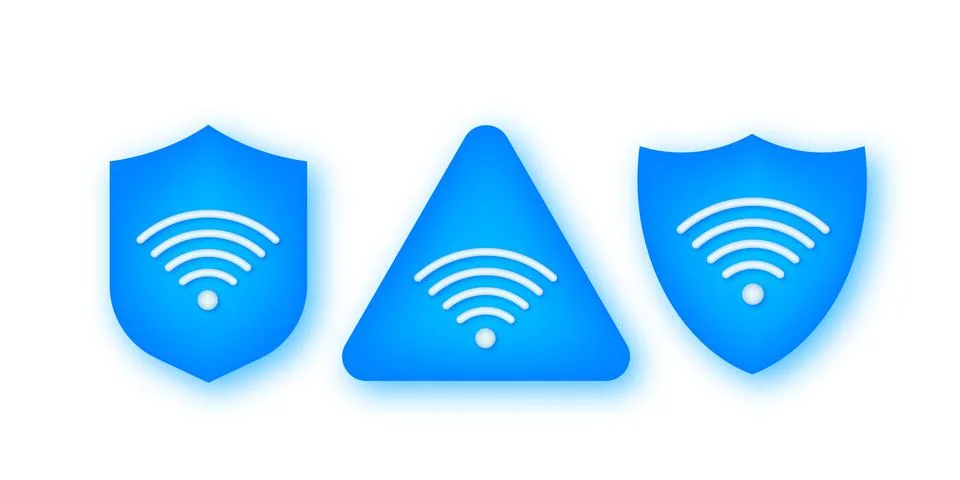 Private network icon. Security wifi internet and Private network. Virtual Illustrazione stock