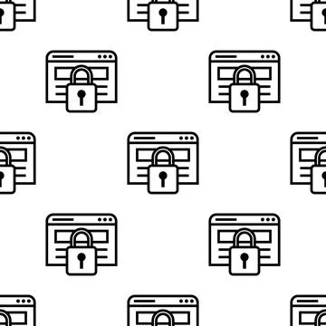 Private Network seamless pattern vector illustration Stockillustratie