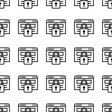 Private Network seamless pattern vector illustration Stockillustratie
