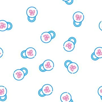 Private padlock vector seamless pattern Stockillustratie