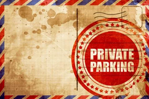Private parking Stock Illustration