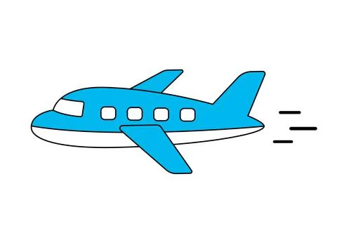 Private plane, aircraft, flat icon vector illustration Stock Illustration