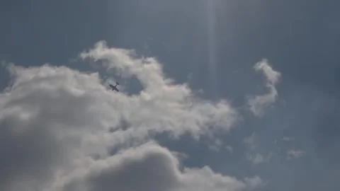 Private plane crash. Airplane engine failure.  Airplane accidents. Stock Footage 243504245