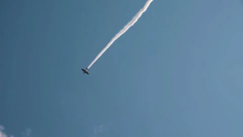 Private plane crash. Airplane engine failure.  Airplane accidents. Video stock 243504321