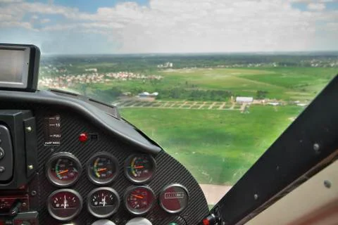 Private plane in flight Stock Photos