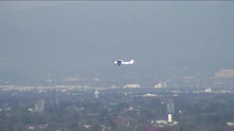 Private plane takeoff Stock Footage 856852