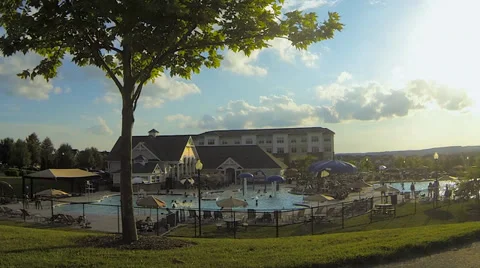Private Pool Stock Footage 36134904