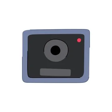 Private security camera cartoon vector illustration Illustrazione stock