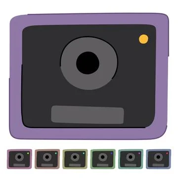 Private security camera vector cartoon graphic 스톡 일러스트