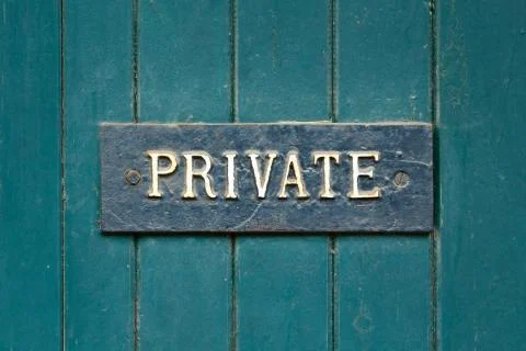 Private sign Stock Photos