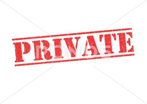 PRIVATE stamp Stock Illustration