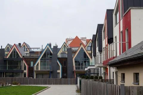 Private two-story block sections Foto stock