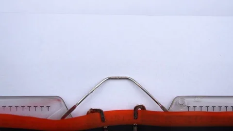 Private - word printed on an old typewriter in red letters, close up. Stock-Footage 126644315