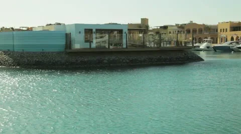 Private Yachts at the harbour 库存影片 22636158