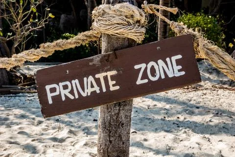 Private Zone Stock-Fotos