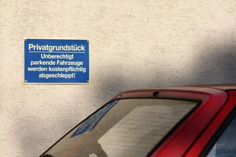 Privatgrundstück Foto stock